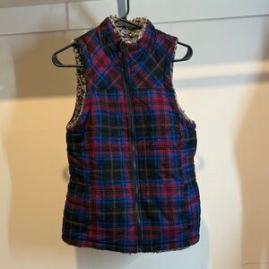 Maurices Plaid Vest - Blue and Red